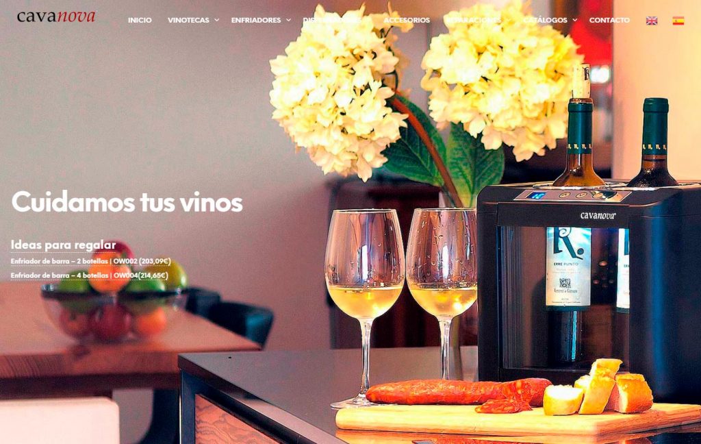 Diseño de pagina web Cavanova
