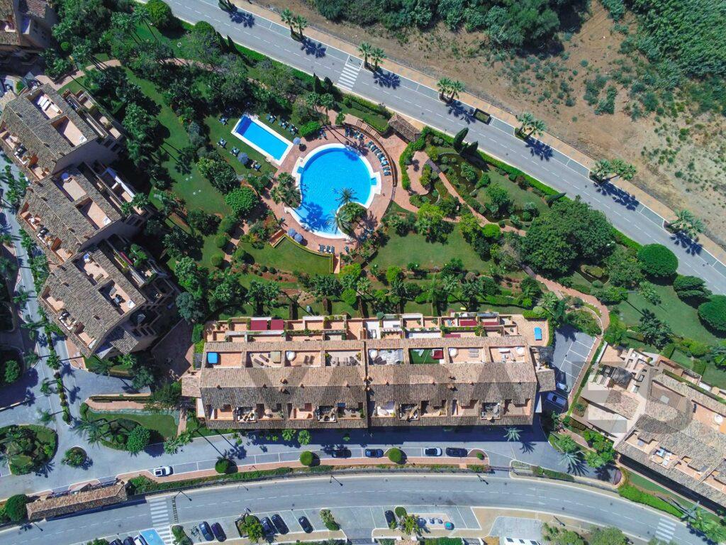Aerial photography of Bahia de Marbella