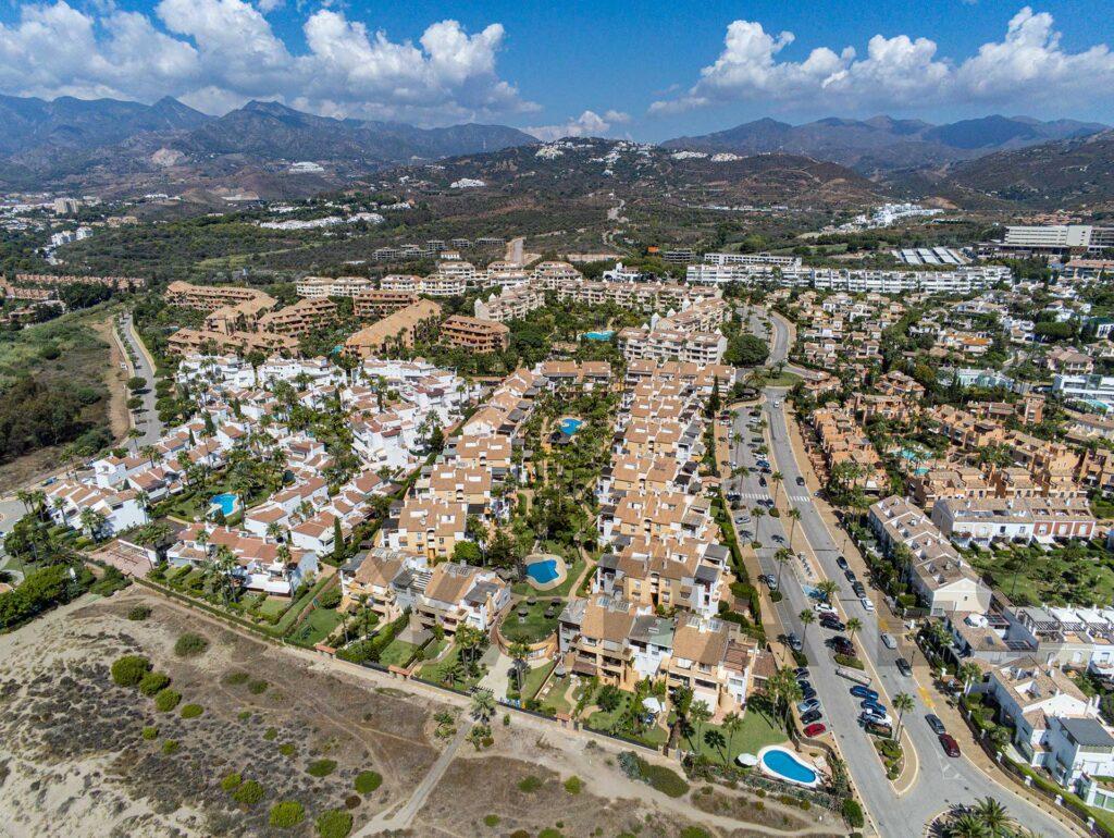 Aerial photography of Bahia de Marbella