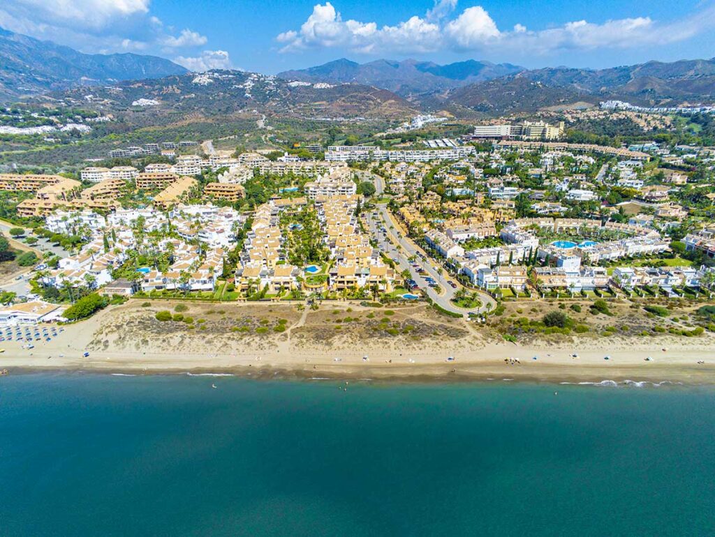 Aerial photography of Bahia de Marbella