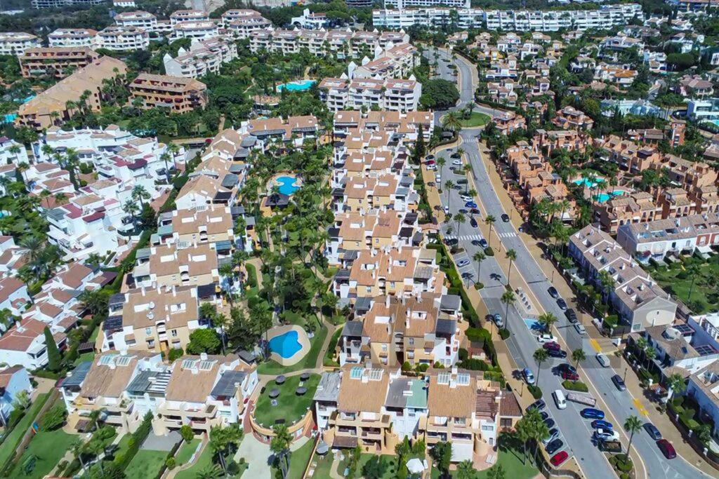 Aerial photography of Bahia de Marbella
